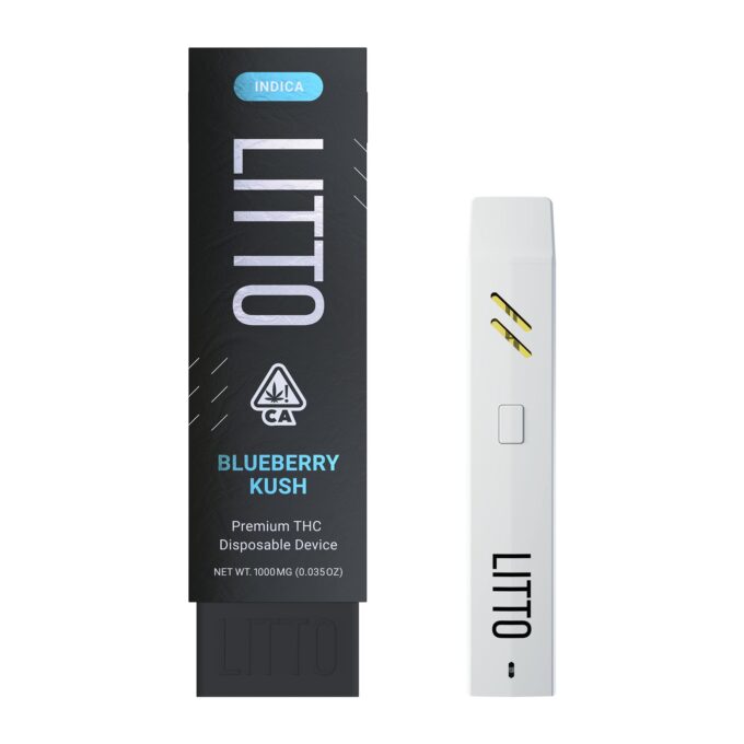 LITTO - Exotic Blueberry Kush(Indica) - Premium All-In-One THC Vape Pen - 1G ($40 each or 2 for $70)