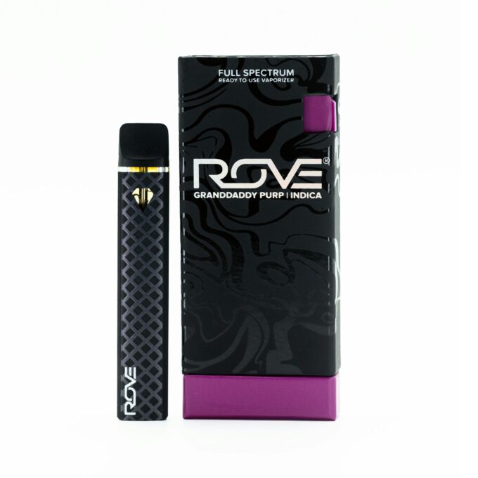 Rove | Grand Daddy Purp | Melted Diamond Live Resin Vaporizer | 1.0g (Ready-to-Use/Disposable) $45 each - Indica