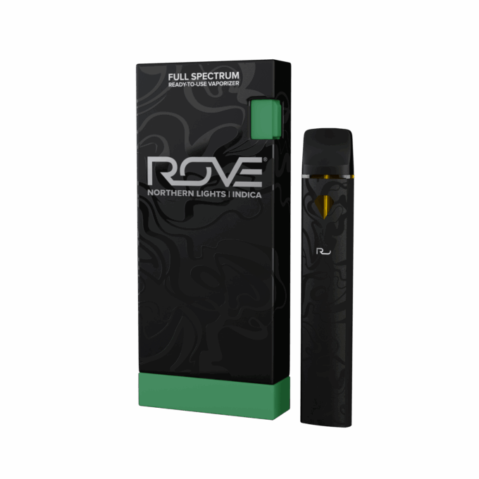 Rove | Northern Lights | Melted Diamond Live Resin Vaporizer | 1.0g (Ready-to-Use/Disposable) $45 each - Indica