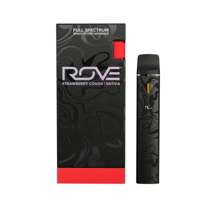 Rove | Strawberry Cough | Melted Diamond Live Resin Vaporizer | 1.0g (Ready-to-Use/Disposable) $45 each - Sativa